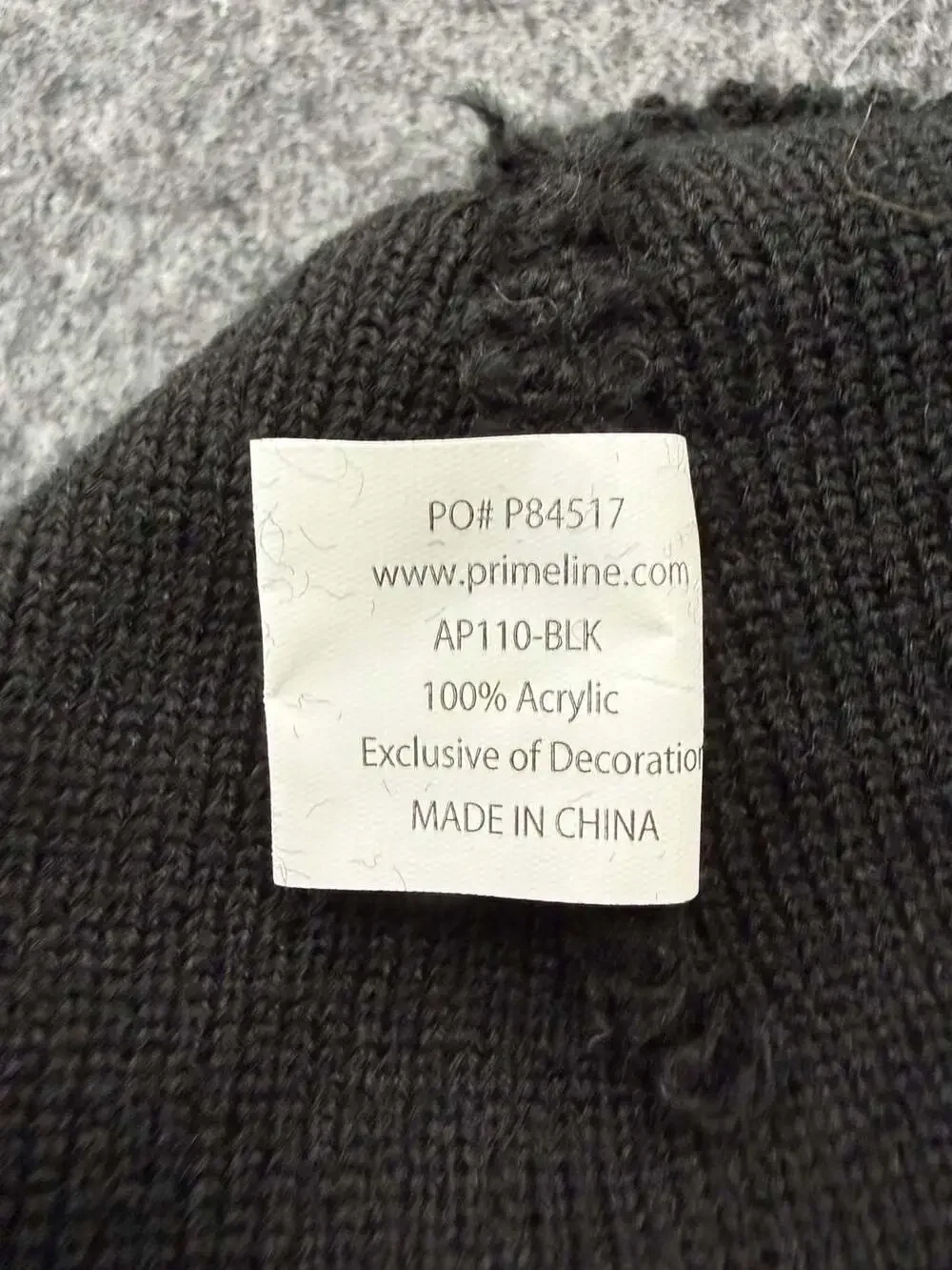 The Satanic Temple TST Logo Embroidered Black Knit Beanie - Picture 3 of 6